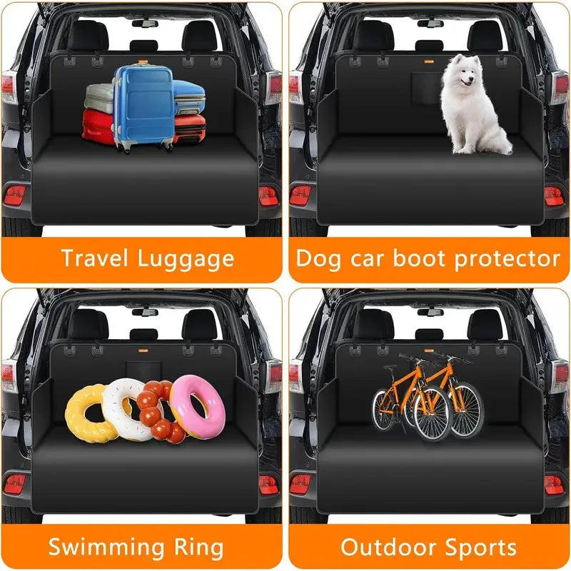 Waterproof Dog Car Seat Cover Trunk Case Dog Car Transporter Travel Mat Pad Dog Carriers Hammock For Small Medium Large Dogs
