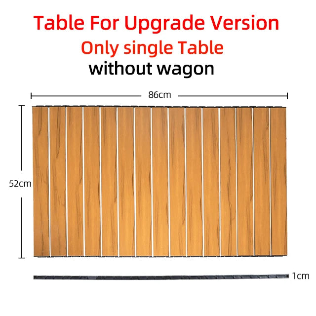 Collapsible Folding Utility Beach Wagon Cart Heavy Duty Large Capacity Fold Wagon Outdoor Trolley Portable Camping Cart Table