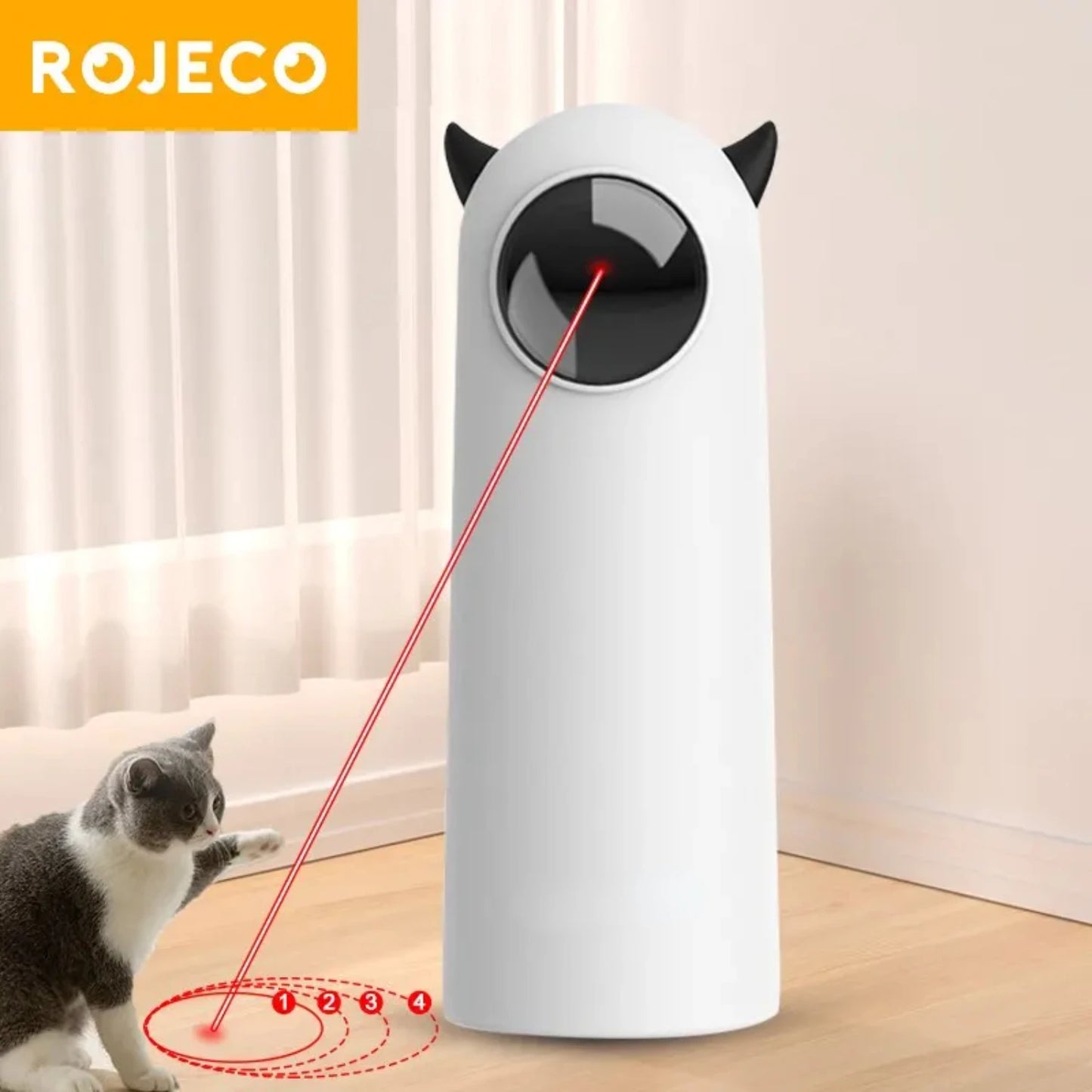 Automatic Interactive Cat Toy Smart LED Laser Pointer Indoor Teasing Pet Accessories Handheld Electronic Toy