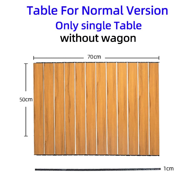 Collapsible Folding Utility Beach Wagon Cart Heavy Duty Large Capacity Fold Wagon Outdoor Trolley Portable Camping Cart Table