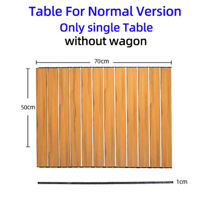 Collapsible Folding Utility Beach Wagon Cart Heavy Duty Large Capacity Fold Wagon Outdoor Trolley Portable Camping Cart Table