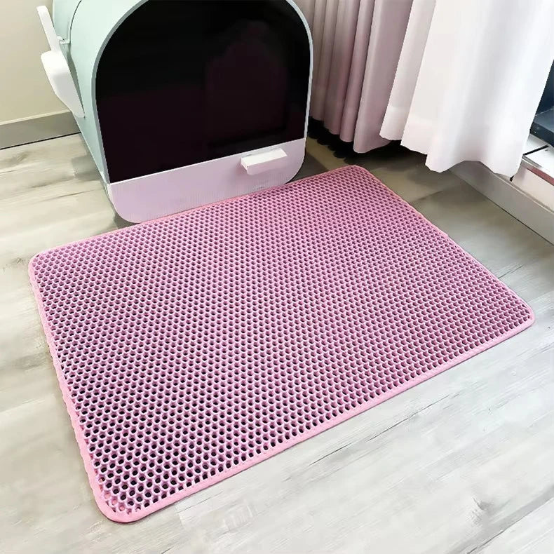 Double Layer Cat Litter Mat EVA Waterproof Cat Toilet Rug Litter Tray Sandboxes for Cat Litter Carpet Cat Litter Box Accessories