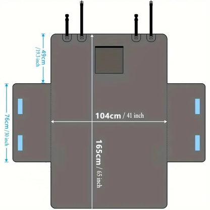 Waterproof Dog Car Seat Cover Trunk Case Dog Car Transporter Travel Mat Pad Dog Carriers Hammock For Small Medium Large Dogs