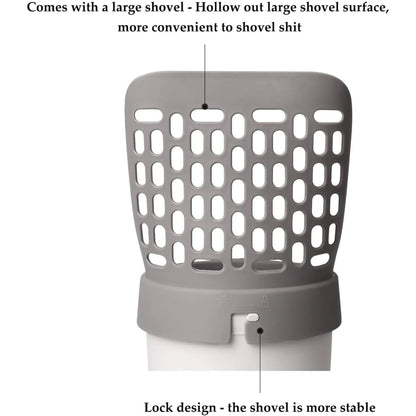 Cat Litter Scoop Shovel For Pet Filter Clean Toilet Garbage Picker Holder Integrated Detachable  Pet Supplies with Refill Bag