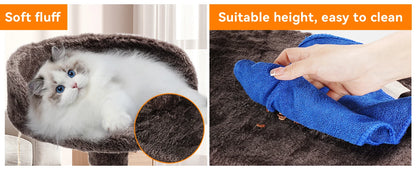 Passerscat Cat Trees Cat Climbing Frame For Indoor Cats Multi-Level With Scratching Posts Cat Tower Padded Top Perches and Condo