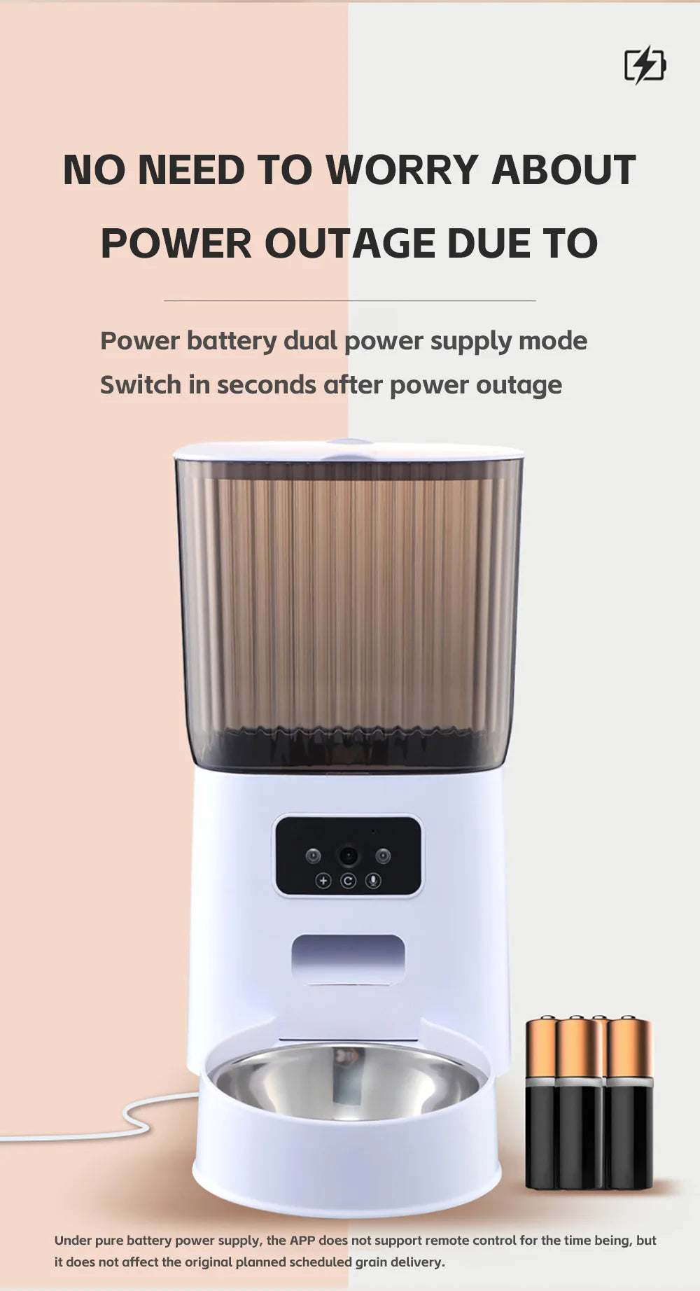 5L Double Bowls Smart Automatic Cat Feeder With Camera Cat Dry Food Video Dispenser Pet Smart Voice Recorder Auto Feeder For Dog