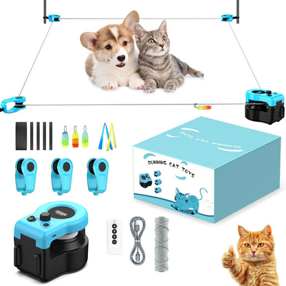 Cat Toys for Indoor Cats Interactive Cat Toy Wheel Exerciser New Cat Treadmill for Indoor Adjustable Speed Simulated Hunting Toy