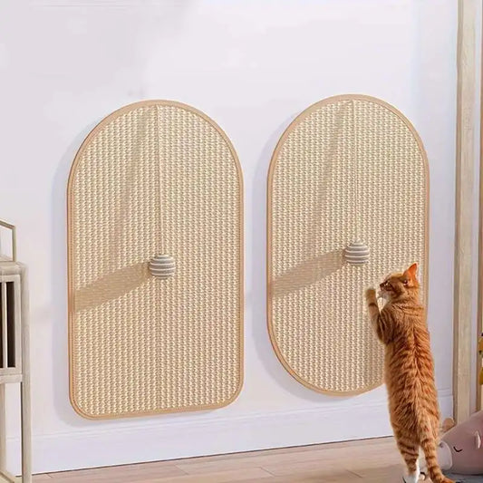 Durable Sisal Cat Scratch Pads, Cat Wall Pads, Sofa Claw Grinding Pads, Scratch Board Wall Stickers Cat Pet Toys Pet Accessories