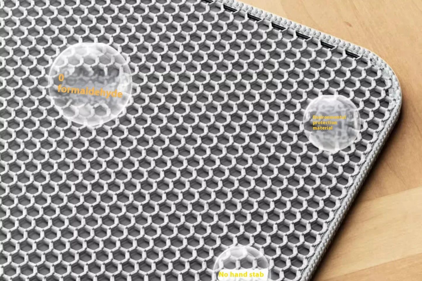 Premium Large Cat Litter Mat 90x60CM Waterproof Double Layer Litter Trapper Non-Slip Washable Pet Toilet Pad Sand Control