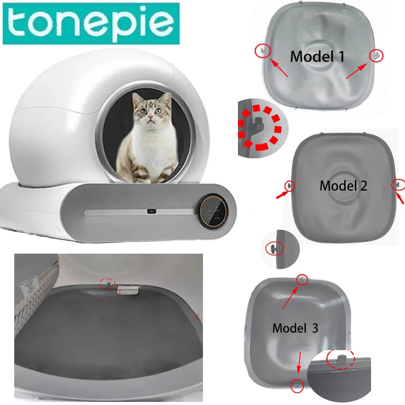 Bin Bottom Capsule for Tonepie Ti Pro Automatic Cat Litter Box Accessories Silicone Pad Cat Litter Pad Garbage Collection Bag