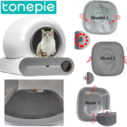 Bin Bottom Capsule for Tonepie Ti Pro Automatic Cat Litter Box Accessories Silicone Pad Cat Litter Pad Garbage Collection Bag