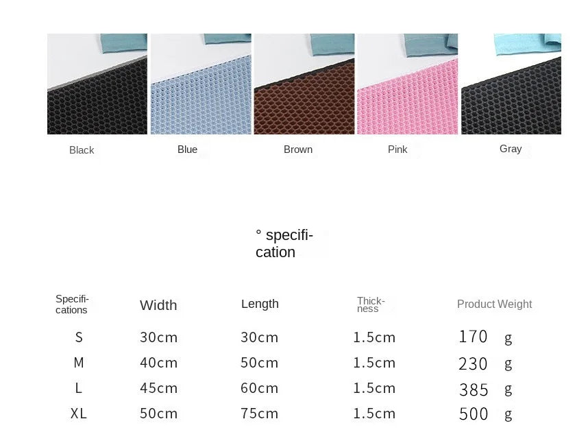 Double Layer Cat Litter Mat EVA Waterproof Cat Toilet Rug Litter Tray Sandboxes for Cat Litter Carpet Cat Litter Box Accessories