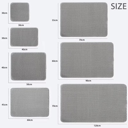 Double Layer Cat Litter Mat EVA Waterproof Cat Toilet Rug Litter Tray Sandboxes for Cat Litter Carpet Cat Litter Box Accessories