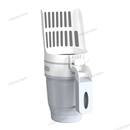 Cat Litter Shovel Scoop with Built-in Garbage Bag For Pet Filter Clean Toilet Garbage Picker Cat Supplies Self Cleaning