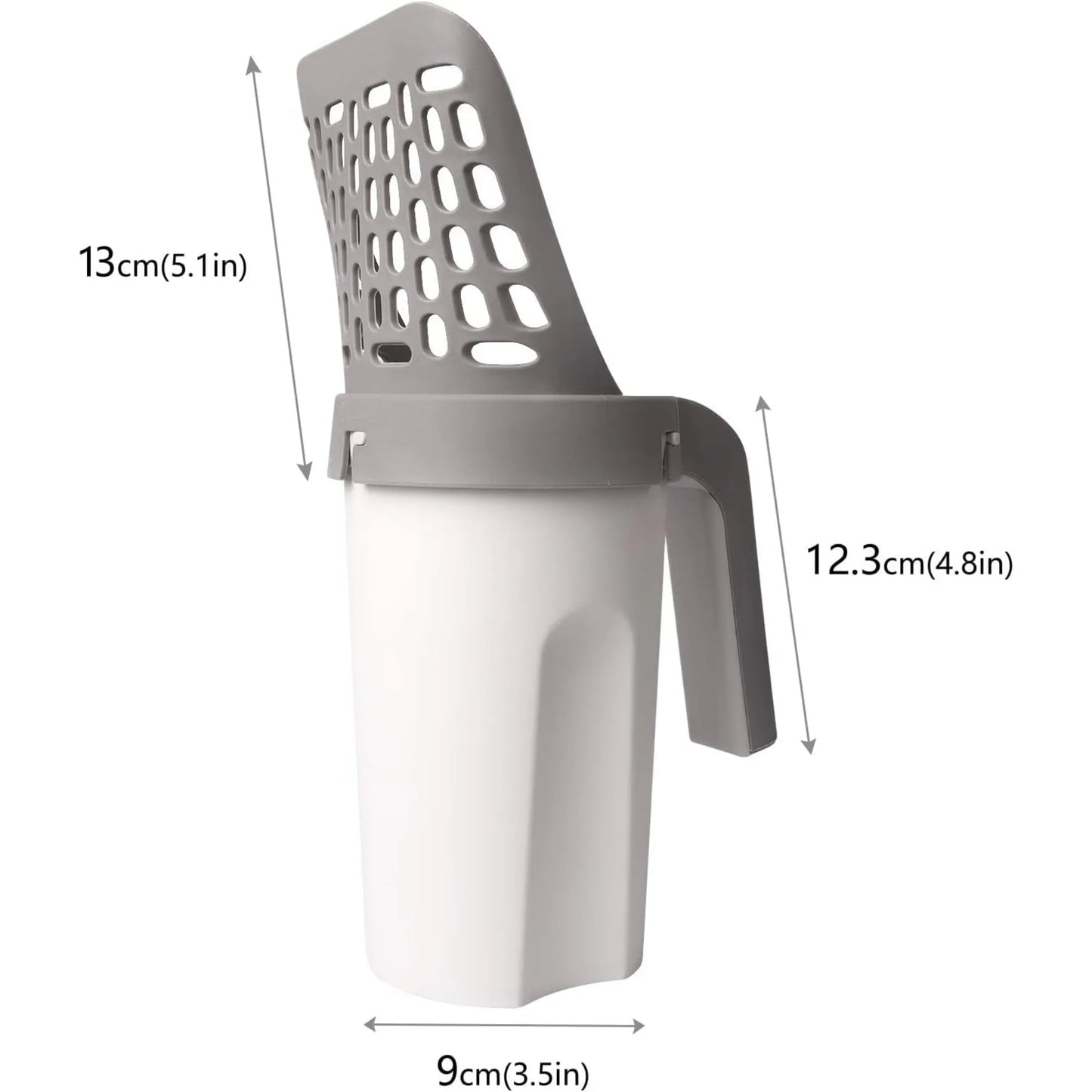 Cat Litter Scoop Shovel For Pet Filter Clean Toilet Garbage Picker Holder Integrated Detachable  Pet Supplies with Refill Bag