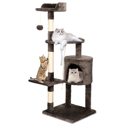 Passerscat Cat Trees Cat Climbing Frame For Indoor Cats Multi-Level With Scratching Posts Cat Tower Padded Top Perches and Condo