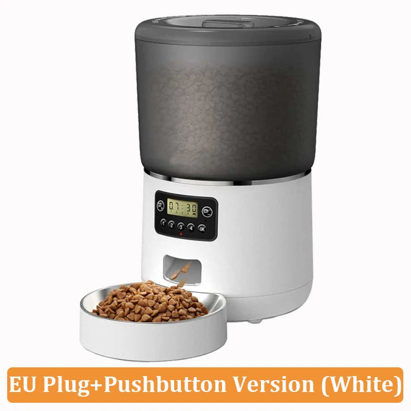 4L Automatic Pet Feeder Cat Food Dispenser Timed and Quantitative Insect and Moisture Resistant Feeding Machine No Food Jamming