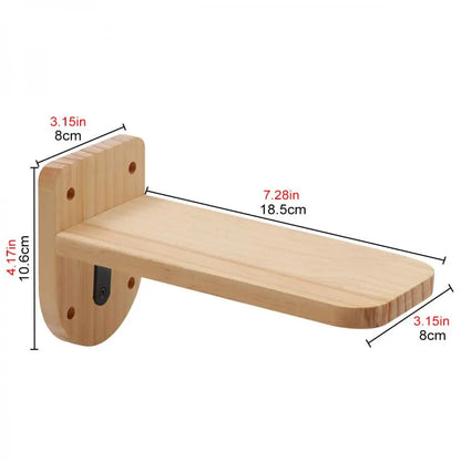 Wall Mounted Cat Climbing Shelves Cat House Cat Bridge Cat Hammock with Scratching Post and Pedals or Stairway for Kittens