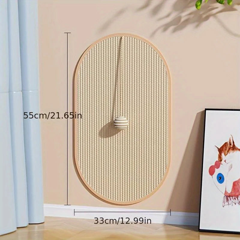 Durable Sisal Cat Scratch Pads, Cat Wall Pads, Sofa Claw Grinding Pads, Scratch Board Wall Stickers Cat Pet Toys Pet Accessories