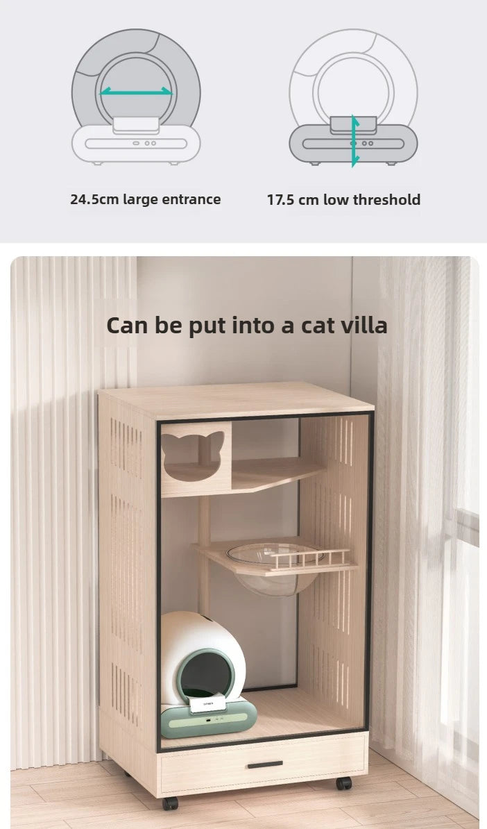 NEW Tonepie 65L Smart Cat Litter Box APP-controlled toilet Wi-Fi-connected,large-capacity,self-cleaning cat litter box EU STOCK