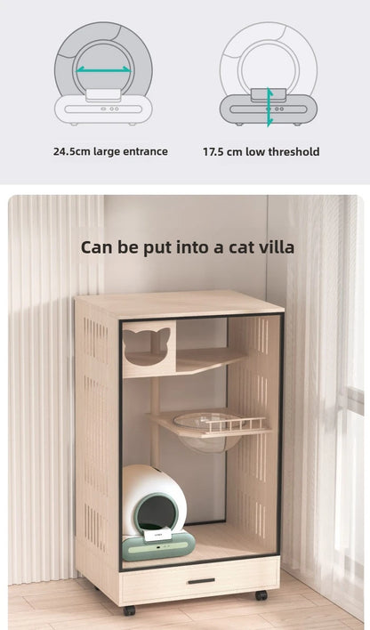 NEW Tonepie 65L Smart Cat Litter Box APP-controlled toilet Wi-Fi-connected,large-capacity,self-cleaning cat litter box EU STOCK