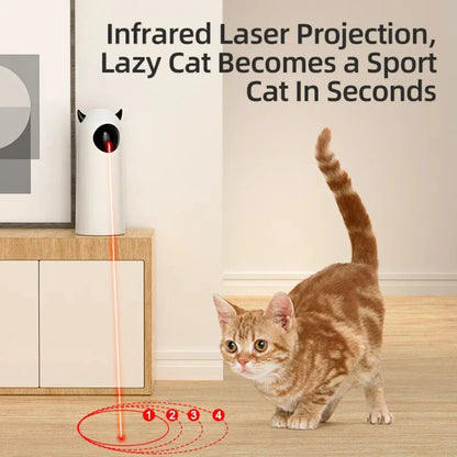 Automatic Interactive Cat Toy Smart LED Laser Pointer Indoor Teasing Pet Accessories Handheld Electronic Toy