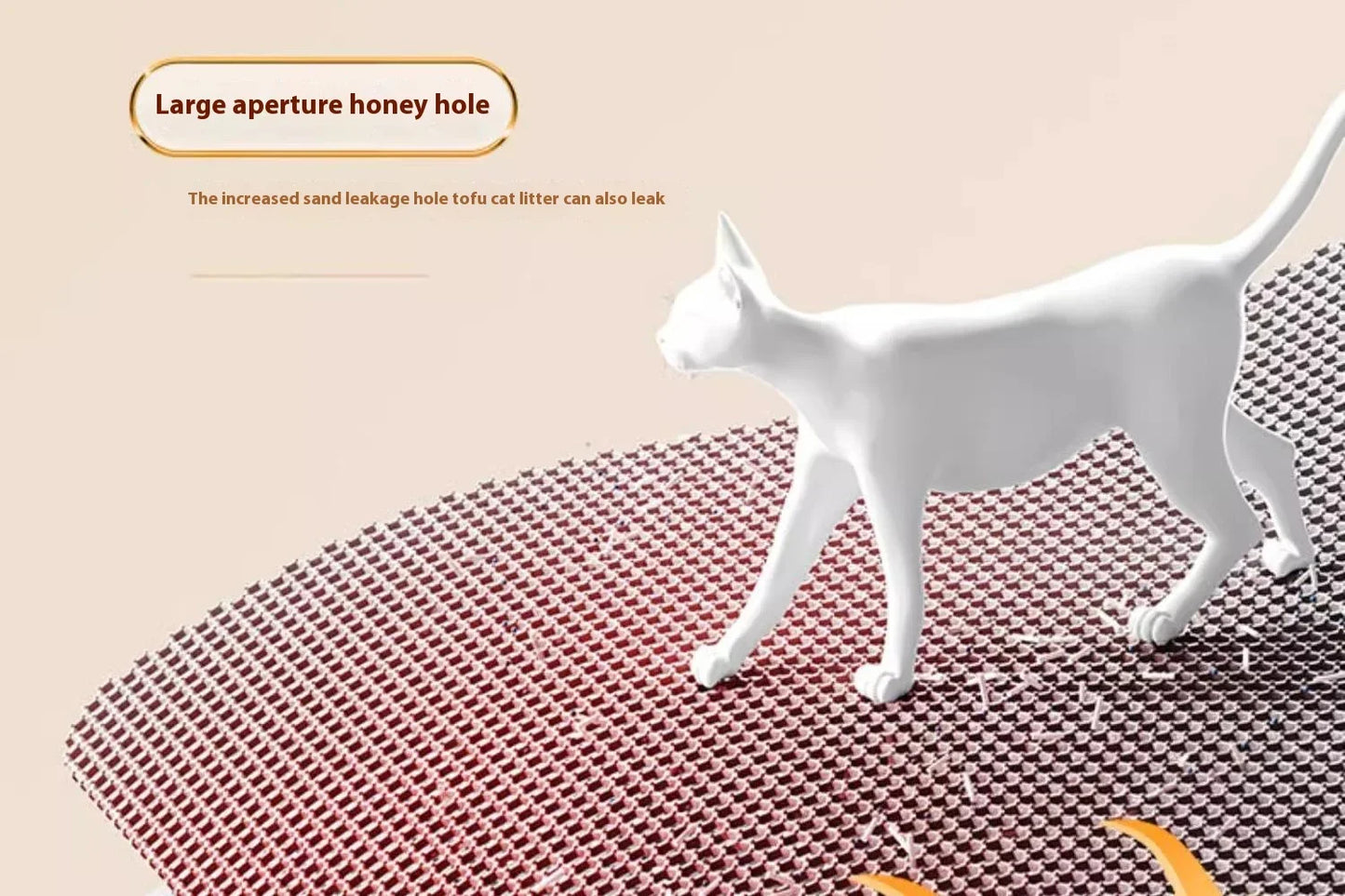 Premium Large Cat Litter Mat 90x60CM Waterproof Double Layer Litter Trapper Non-Slip Washable Pet Toilet Pad Sand Control