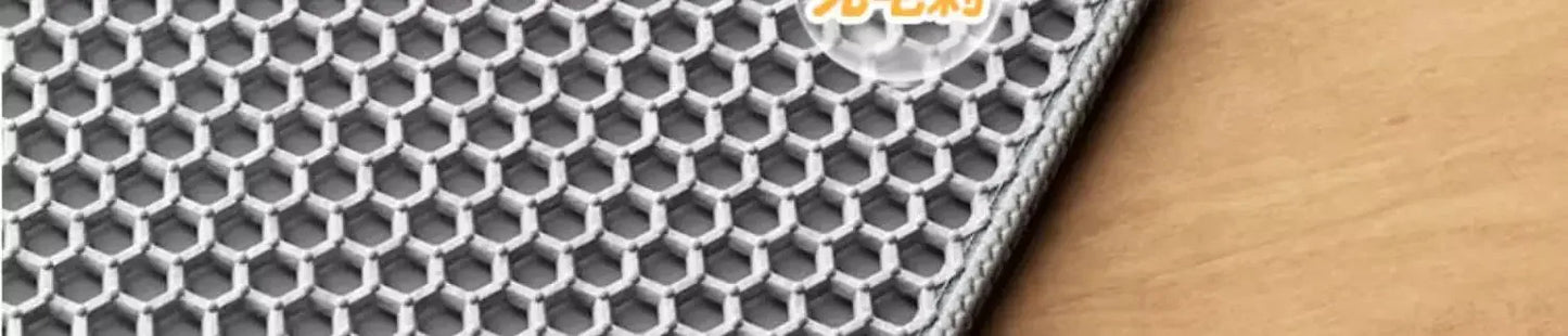 Premium Large Cat Litter Mat 90x60CM Waterproof Double Layer Litter Trapper Non-Slip Washable Pet Toilet Pad Sand Control