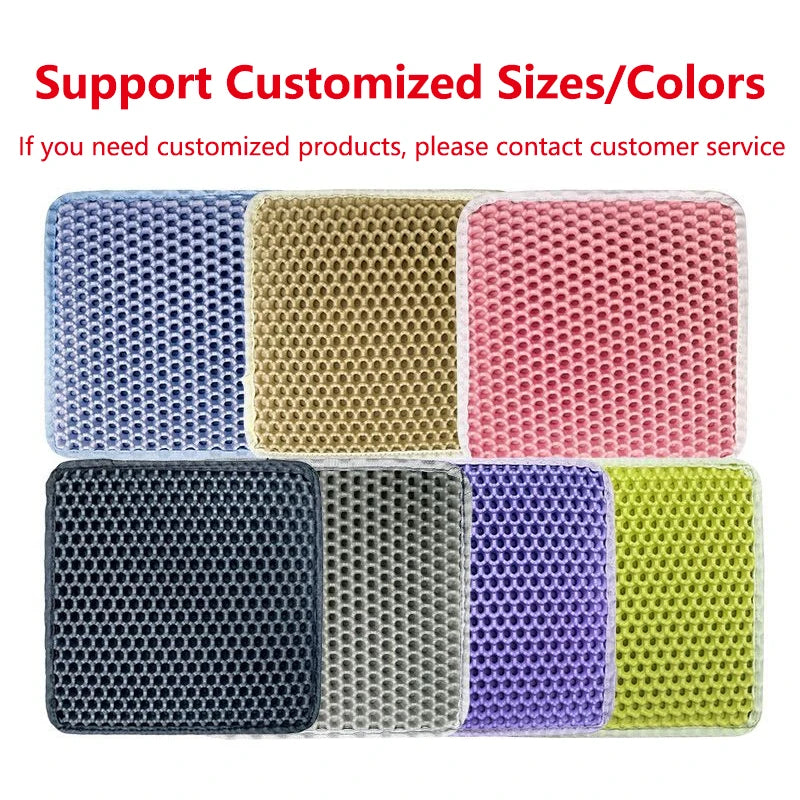 Double Layer Cat Litter Mat EVA Waterproof Cat Toilet Rug Litter Tray Sandboxes for Cat Litter Carpet Cat Litter Box Accessories