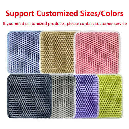 Double Layer Cat Litter Mat EVA Waterproof Cat Toilet Rug Litter Tray Sandboxes for Cat Litter Carpet Cat Litter Box Accessories