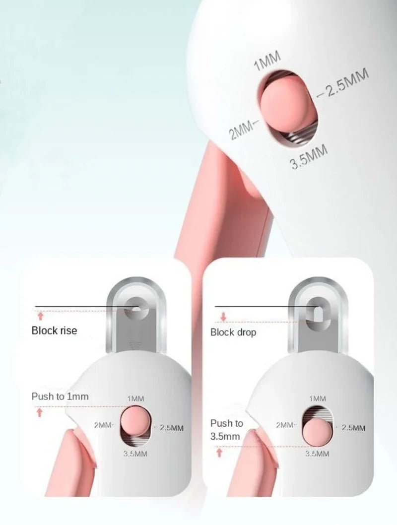Professional Pet Nail Clippers with Adjustable Hole Cat Dog Nail Clipper Cutter Pet Claw Trimmer Puppy Kitten Care Grooming Tool