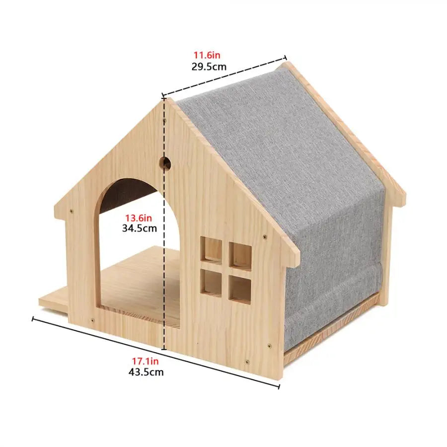 Wall Mounted Cat Climbing Shelves Cat House Cat Bridge Cat Hammock with Scratching Post and Pedals or Stairway for Kittens