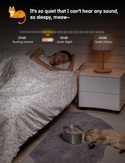 Smart Cat Water Fountain Automatic Drinker For Cats Water Feeder Pet Water Dispenser Drinking Fountain For Cats Dogs