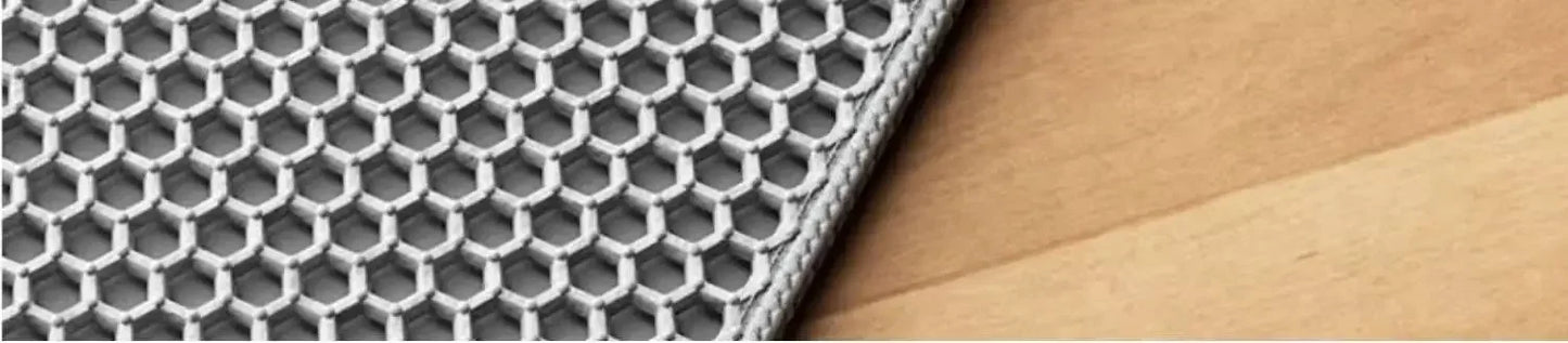 Premium Large Cat Litter Mat 90x60CM Waterproof Double Layer Litter Trapper Non-Slip Washable Pet Toilet Pad Sand Control