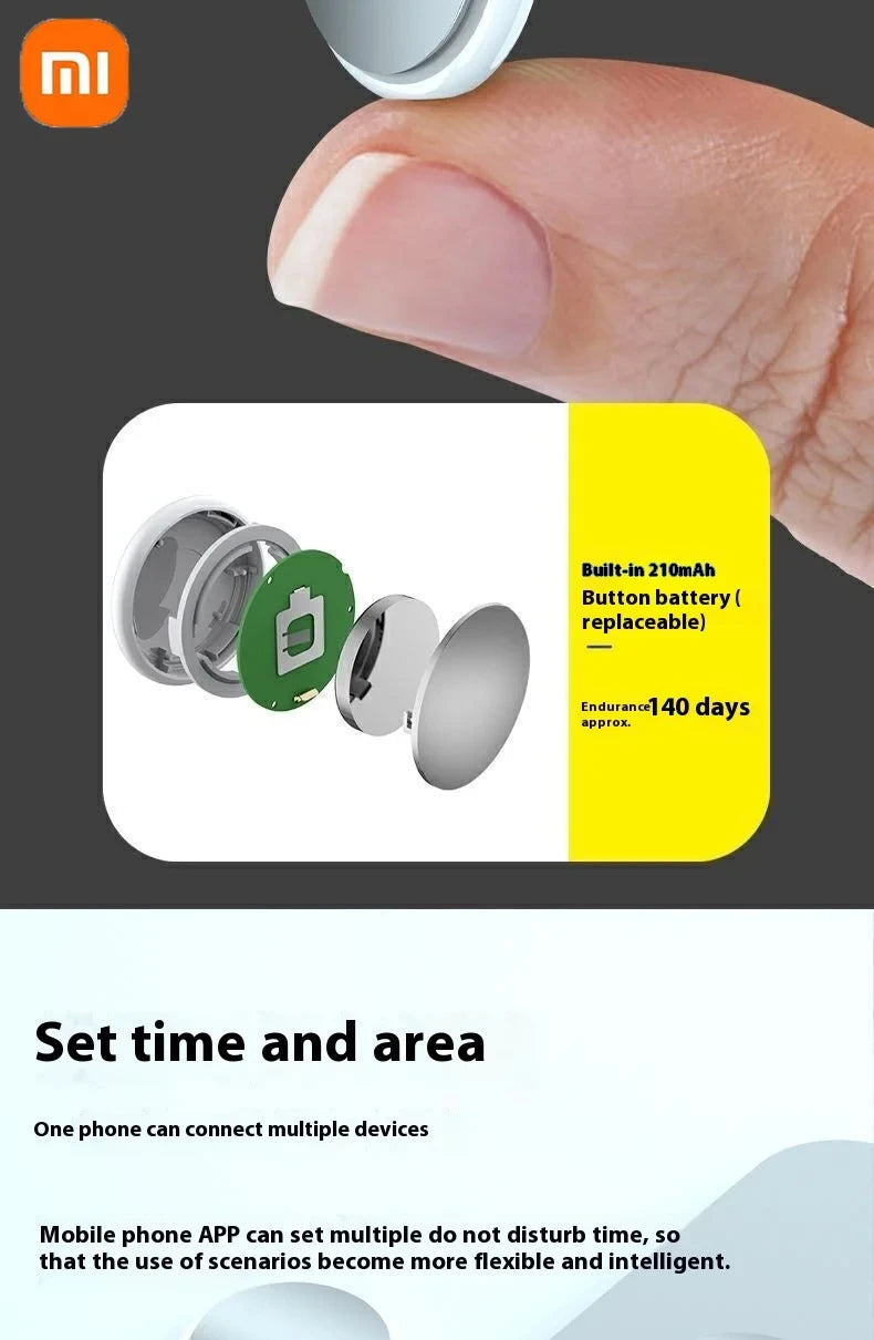 Xiaomi Mini Smart Anti-Lost Tracker Reminder Bluetooth 5.3 GPS Device Air Tag Finder Tracking Locator For Pets Kids Bag Wallet
