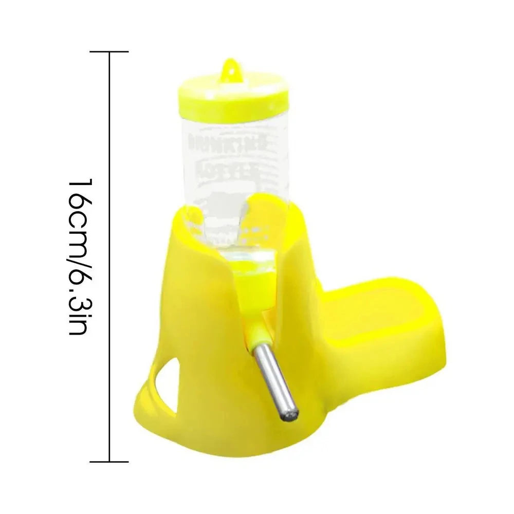 Hamster Water Feeder Small Animal Automatic Dispenser Drinking Water Bottle Bowls Dish with Food Container for Guinea Pig Rat