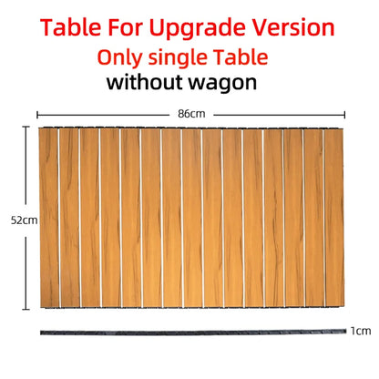 Collapsible Folding Utility Beach Wagon Cart Heavy Duty Large Capacity Fold Wagon Outdoor Trolley Portable Camping Cart Table