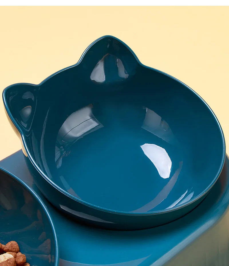 3 in 1 Cat Feeder Automatic Water Dispenser Double Bowl Pet Bowl for Small Dogs Cats Pet Food Container Cat Accessories