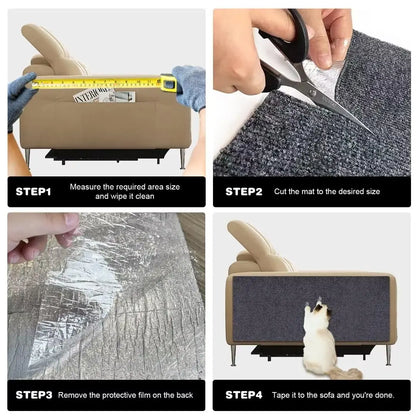 Self-Adhesive Anti Cat Scratch Sofa DIY Cats Scratch Protection Paws Sharpen Trimmable  Carpet Cats Scratch Board ﻿Roll Shipment