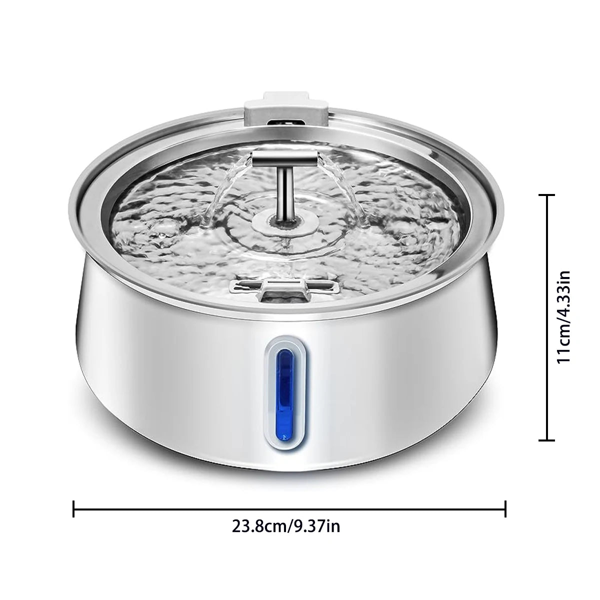 4L Cat Drinking Fountain Automatic Stainless Steel Pet Cats Water Dispenser Ultra-quiet Pump Drink Foutain For Multiple Pets