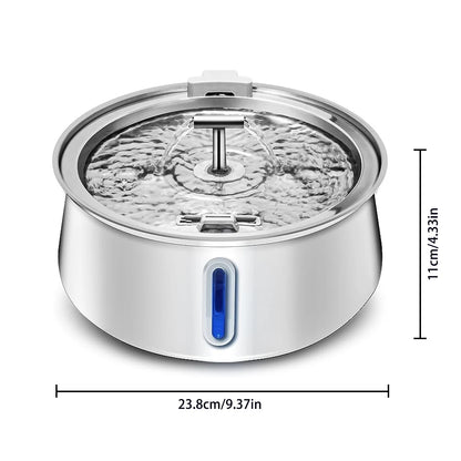 4L Cat Drinking Fountain Automatic Stainless Steel Pet Cats Water Dispenser Ultra-quiet Pump Drink Foutain For Multiple Pets