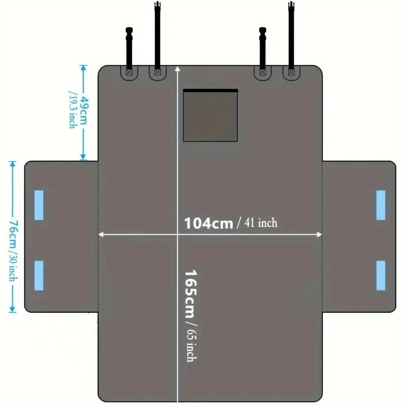 Waterproof Dog Car Seat Cover Trunk Case Dog Car Transporter Travel Mat Pad Dog Carriers Hammock For Small Medium Large Dogs